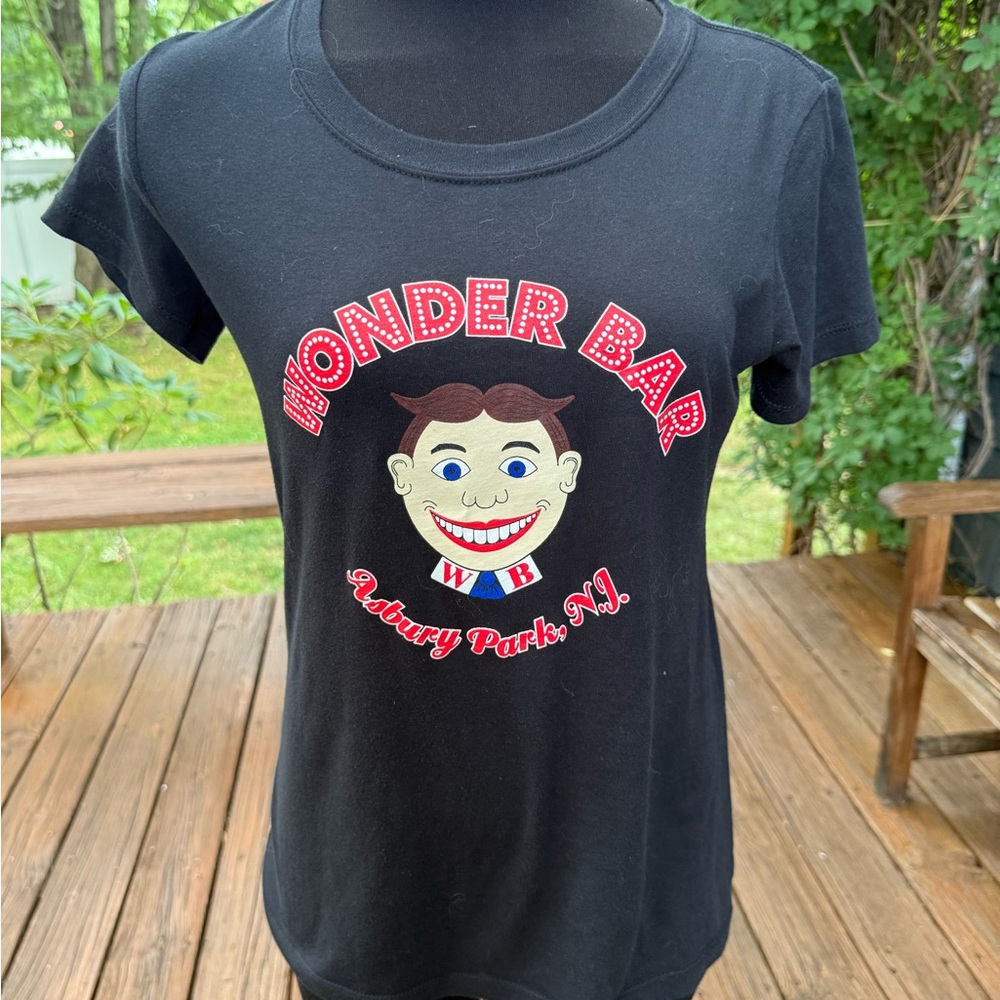 Next Level Apparel Black Wonder Bar Dog Friendly‎ Bar Graphic Tee